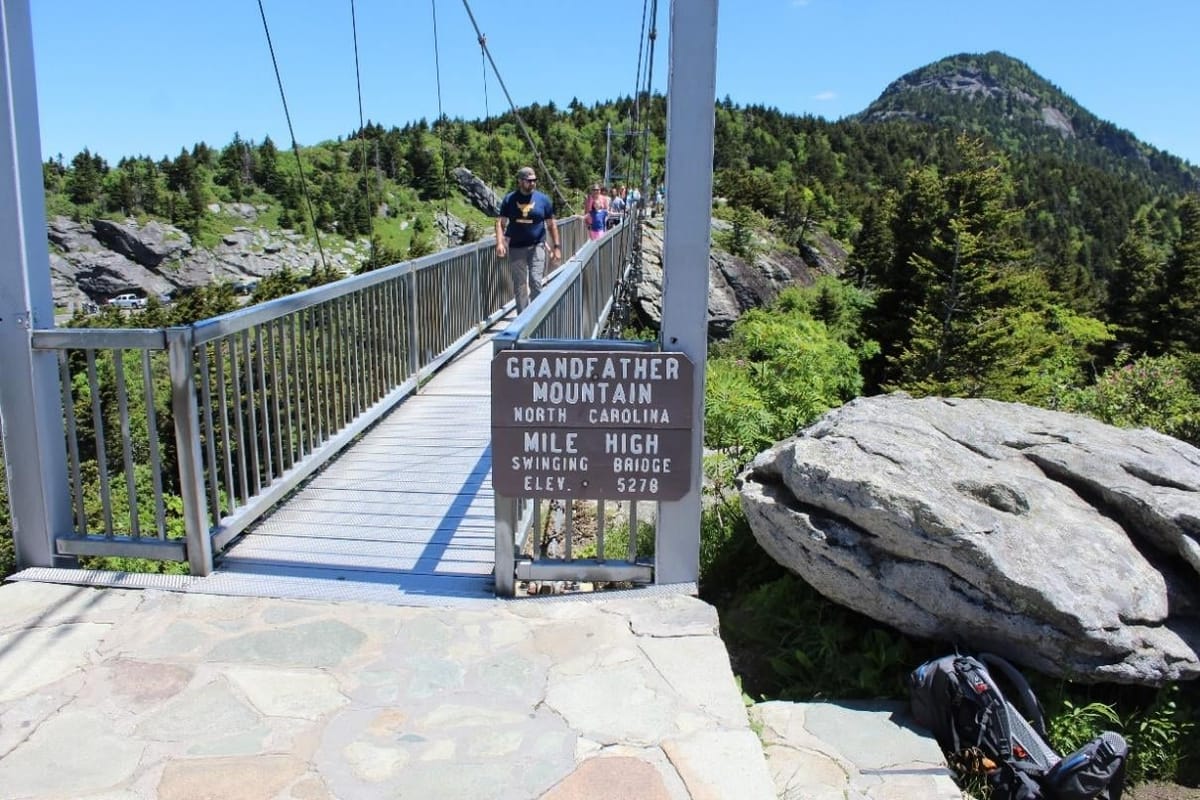 The Mile High Swinging Bridge on Grandfather Mountain